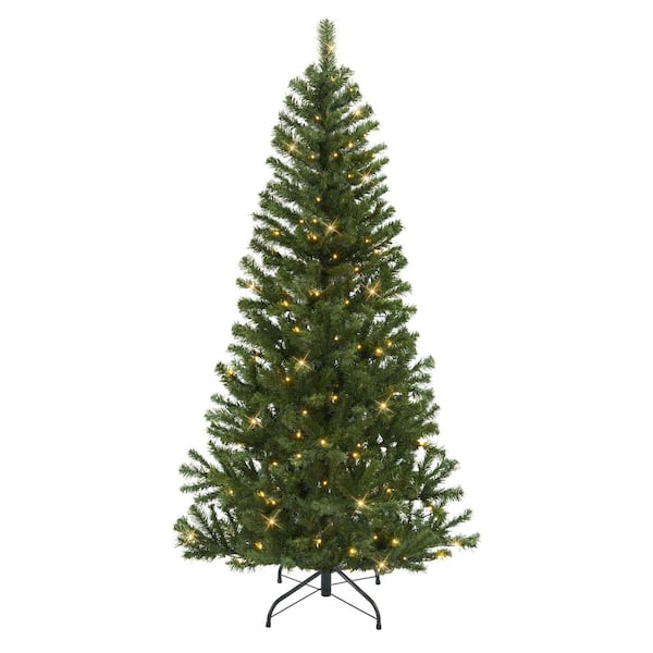 6 ft. Pre-Lit Canadian Spruce Artificial Christmas Tree