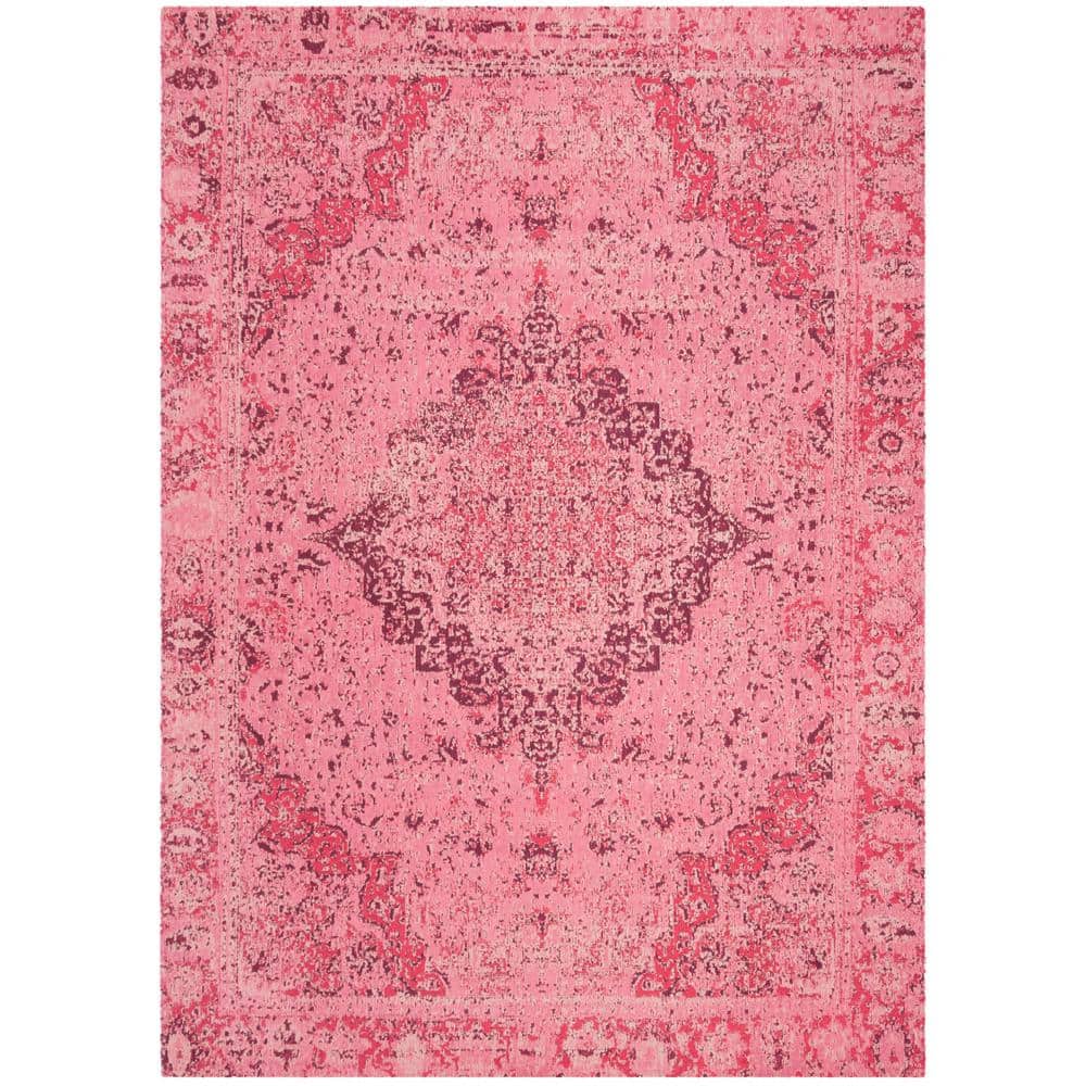 Fuchsia Rugs SAFAVIEH Classic Vintage Fuchsia 6 ft. x 9 ft. Floral Area Rug CLV110R ...