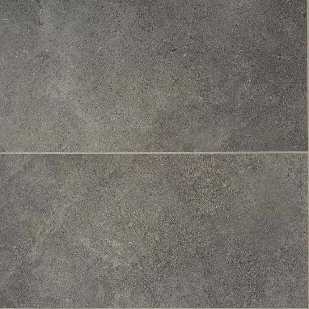 Iris Dark Gray Matte Porcelain Large Format Floor and Wall Tile