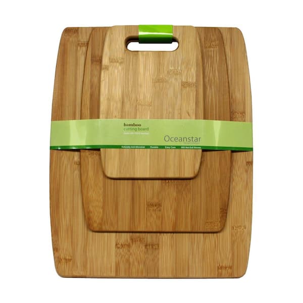 Food Network CookingGreen Bamboo Cutting Board Set - 3 count