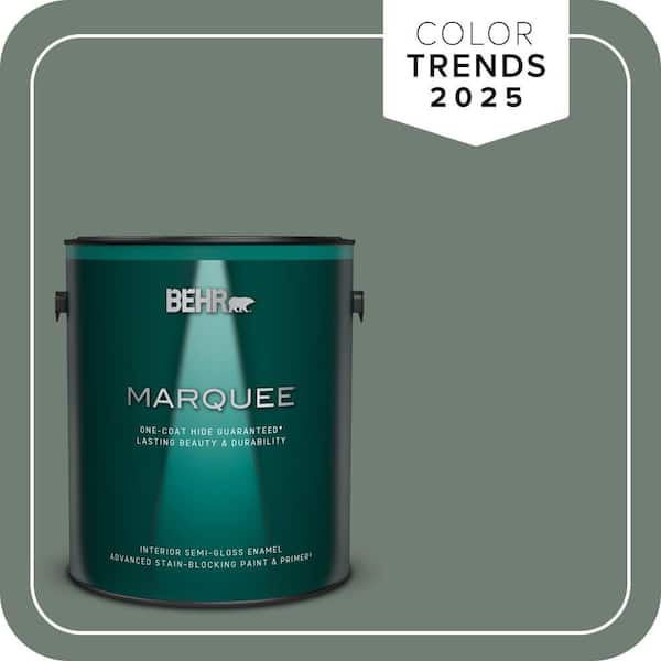 BEHR MARQUEE 1 gal. #N420-5 Boreal One-Coat Hide Semi-Gloss Enamel Interior Paint & Primer