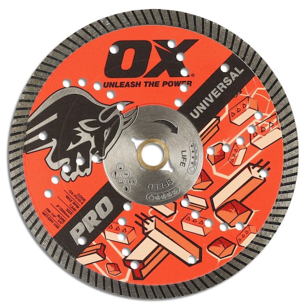 Professional Series Universal 5/8 in. Bore 8 in. Diamond Blade with 7/8 in. Diamond Knockout