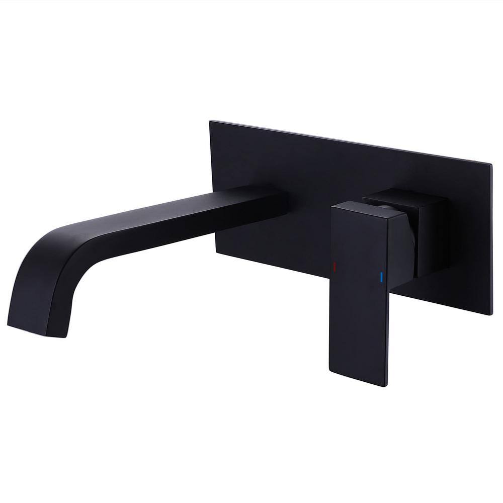Single Handle Wall Mounted Bathroom Faucet Modern 2-Hole Brass Bathroom Sink Taps in Matte Black price history on PriceWatchPro