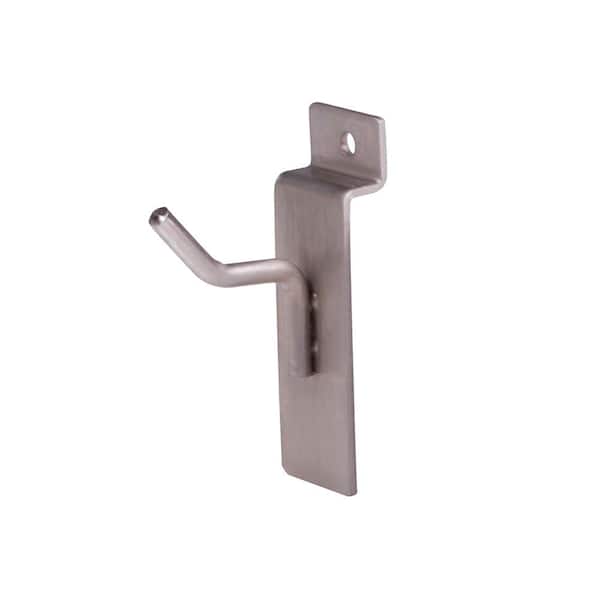 Econoco 1 in. Satin Nickel Hook for Slatwall (Pack of 96)