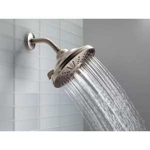 3-Spray Patterns 2.50 GPM 8.5 in. Wall Mount Fixed Shower Head in Stainless