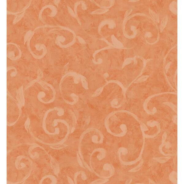 Brewster Simple Space Scroll Washable Wallpaper Sample