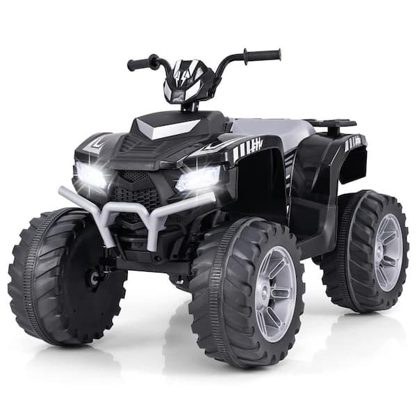 Gymax 13.5 in. Kids Ride-On Car with Wireless Connection Music Radio Black