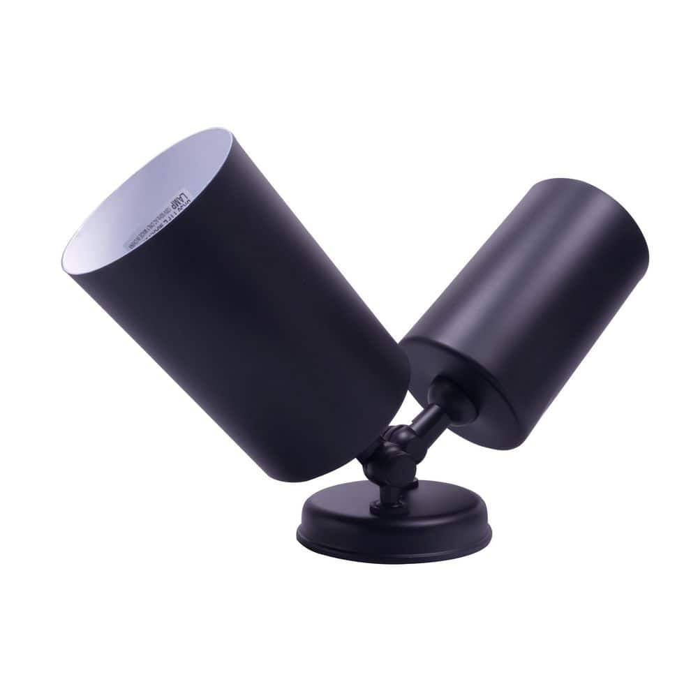 Black Double Cylinder Adjustable Security Flood Light