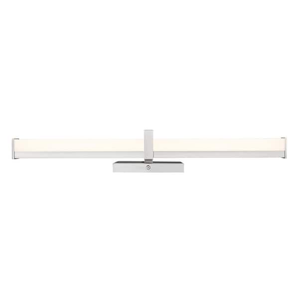 KUZCO Saphir 34-in 1 Light 30-Watt Chrome Integrated LED