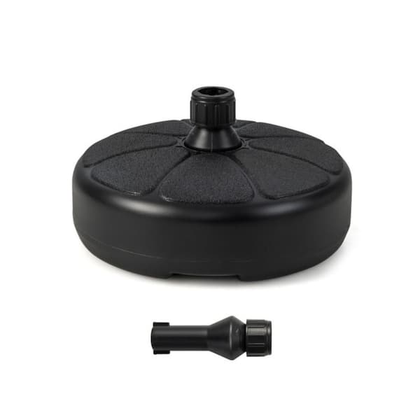 40 lbs. Fillable Patio Umbrella Base in Black for 1.5 in. to 1.9 in. Pole Free Standing Market Umbrella Stand