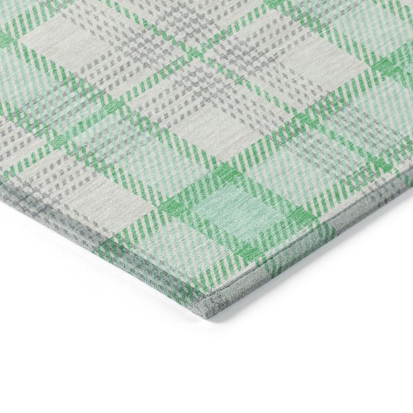 Chantille Machine Washable Indoor/Outdoor Abstract ACN1052 Seafoam 3 ft. x 5 ft. Area Rug