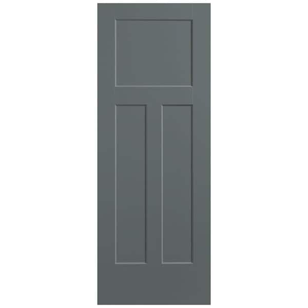 Masonite 30 in. x 80 in. 3-Panel Winslow Single Bore Solid Core Cordite Molded Composite Interior Door Slab