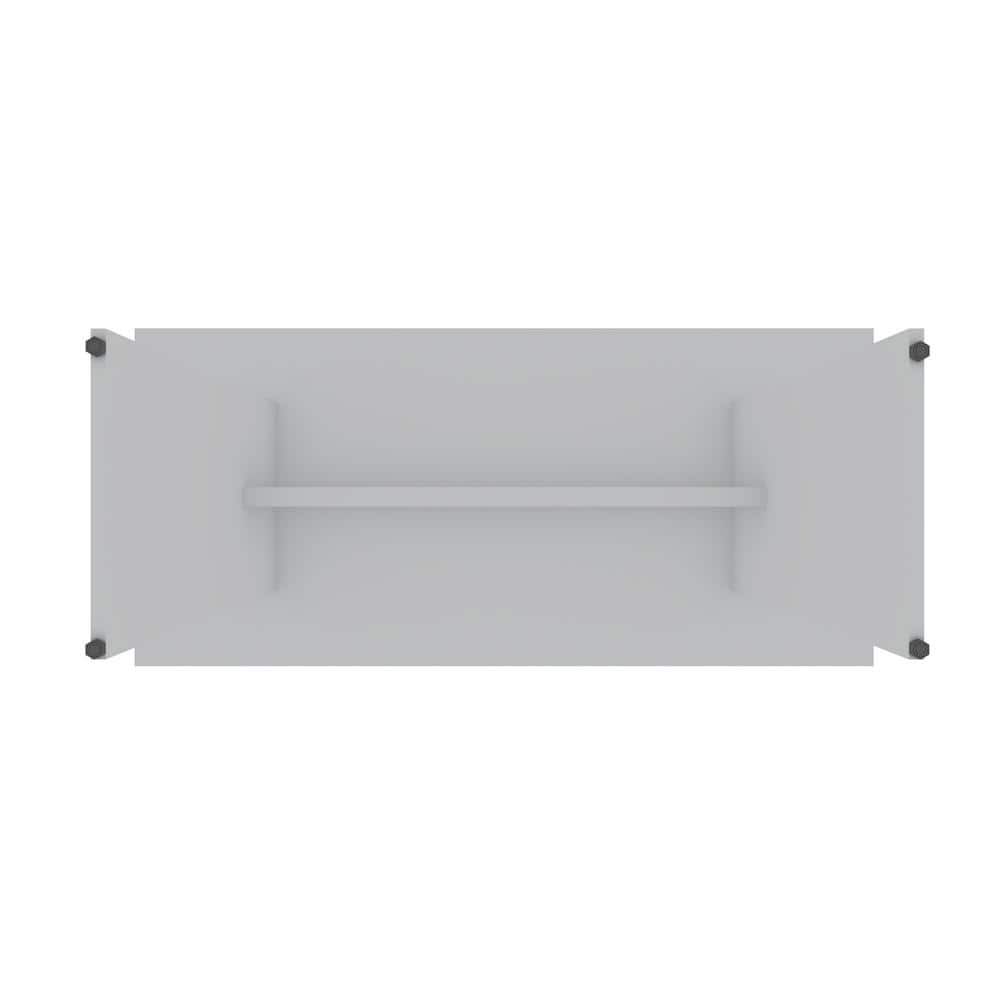 67.91" White MDF Modern Rectangular Dining Table