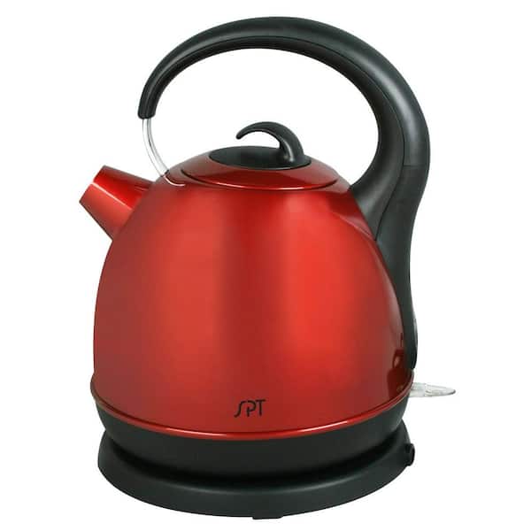 SPT 1.7 Liter Cordless Electric Kettle in Red