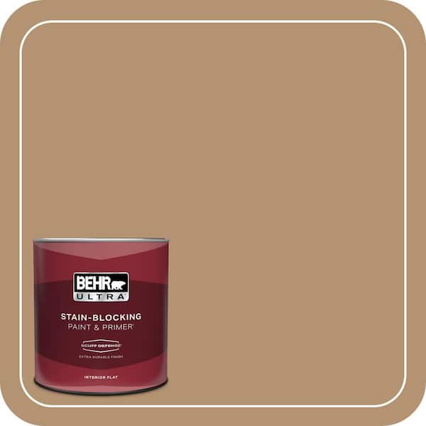 BEHR ULTRA 1 qt. #QE-30 Keystone Extra Durable Flat Interior Paint & Primer