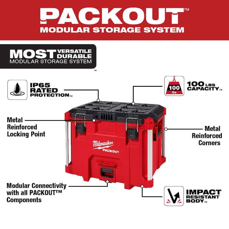 Packout 22 in. XL Tool Box and 19 in. Tool Tray