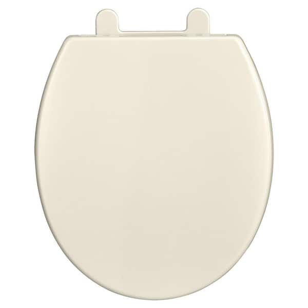 American Standard Telescoping Luxury Slow-Close EverClean Round Front Toilet Seat in Linen