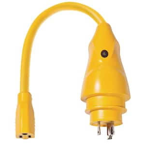 30 Amp Male to 15 Amp Female EEL ShorePower Pigtail Adapter