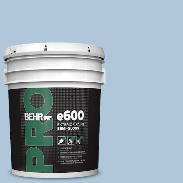 BEHR PRO 5 gal. #PPU14-13 Caspian Tide Semi-Gloss Exterior Paint