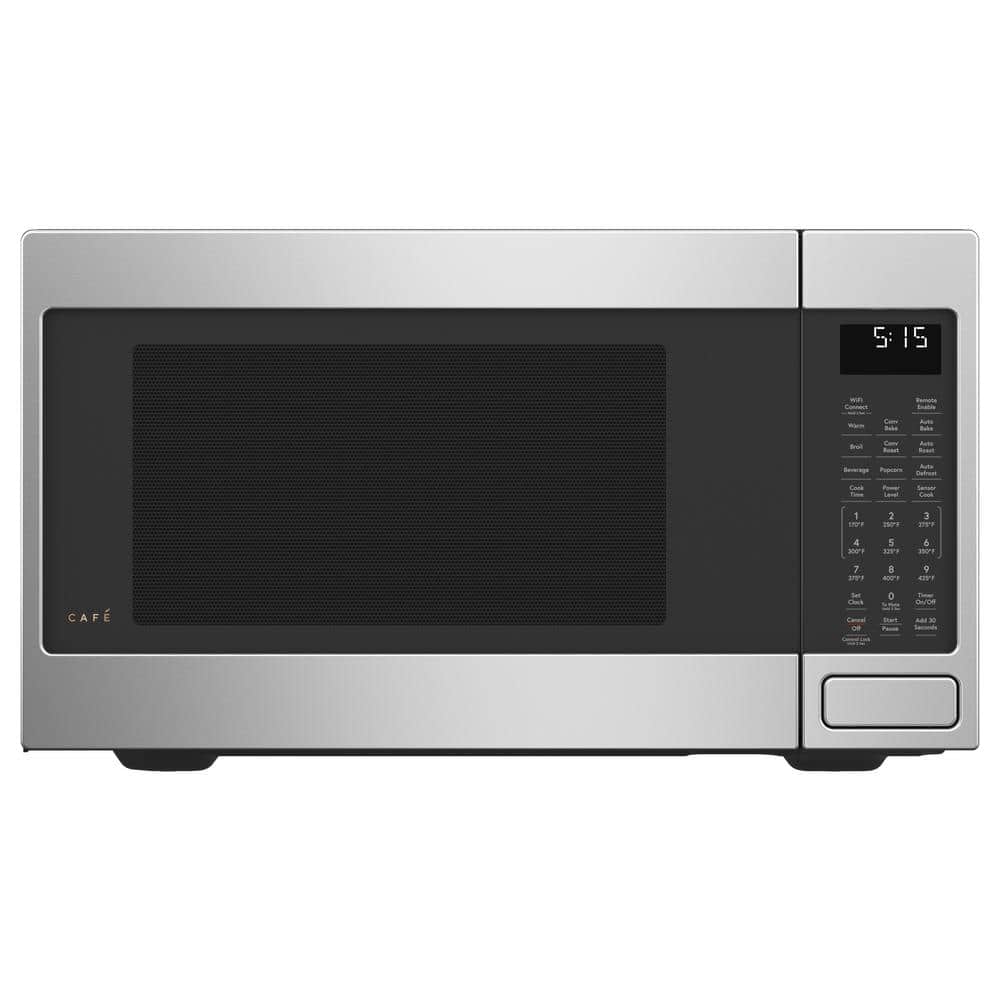Cafe 1.5 cu. ft. Smart Countertop Convection Microwave Oven in Stainless Steel with Sensor Cooking, Silver