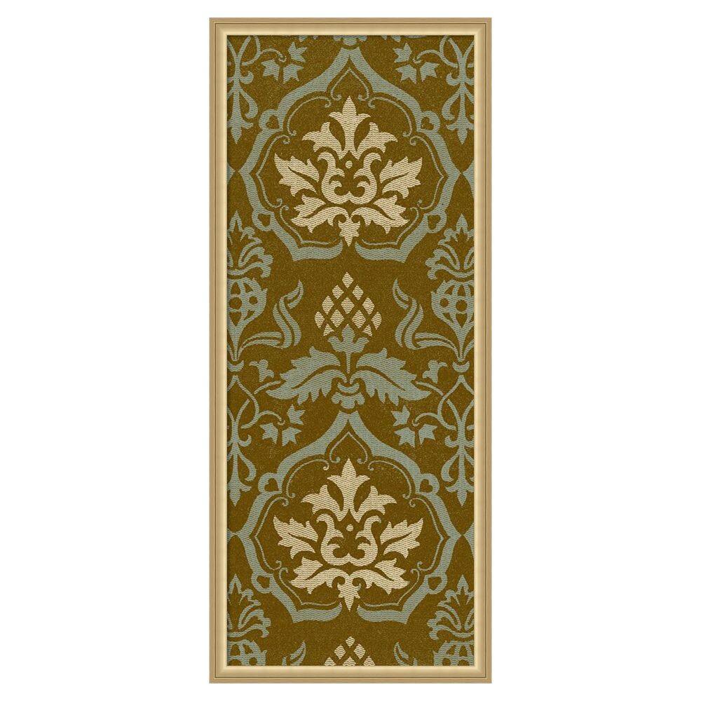 Medallion Motif VI by Baxter Mill Archive 18 in. x 42in. Florence Gold Polystyrene Framed Fabric Pinboard Memo Board price history on PriceWatchPro
