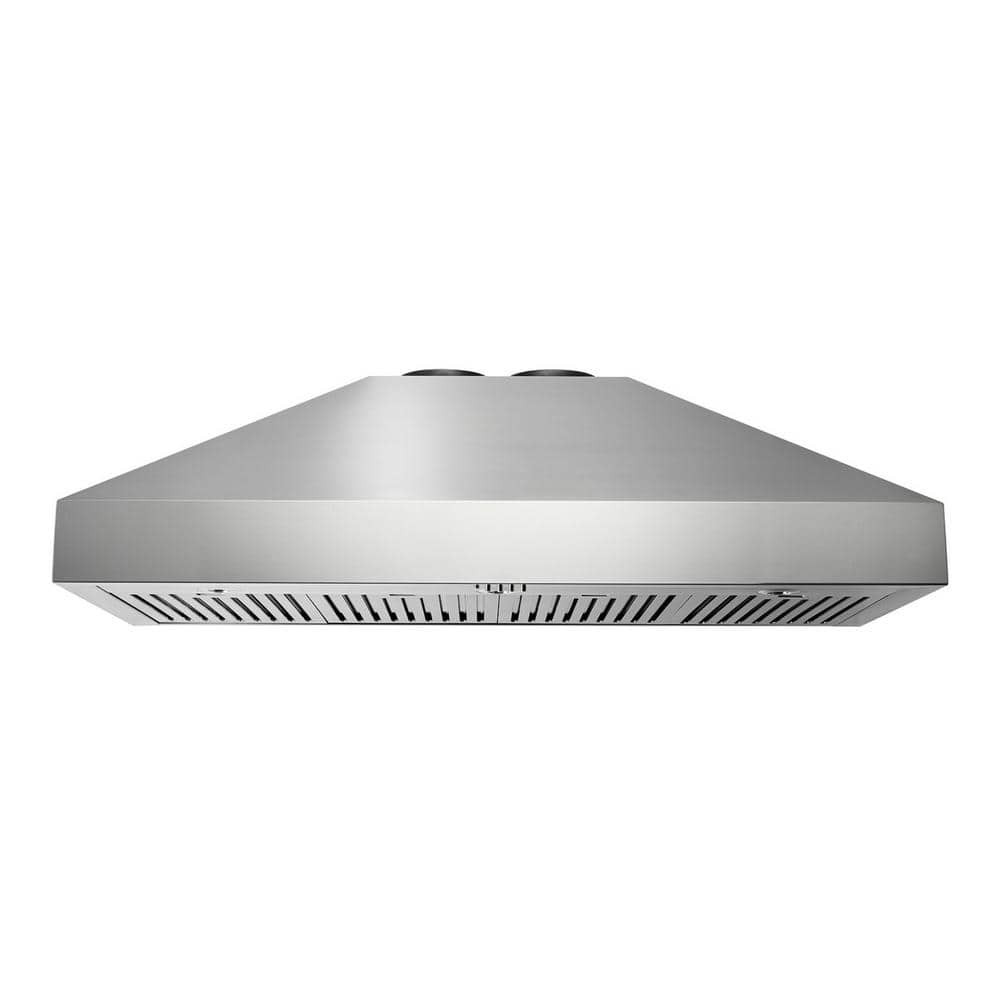 Thor Kitchen 48-in. 800 CFM Convertible Wall Mount Pyramid Range Hood in Stainless Steel, Silver