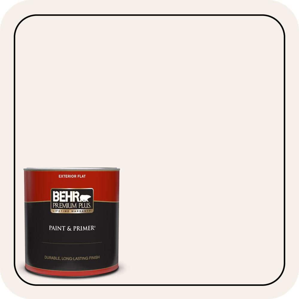 1 qt. #W-B-100 Billowy Clouds Flat Exterior Paint & Primer price history on PriceWatchPro