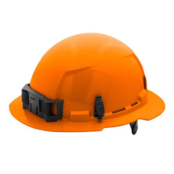 Milwaukee BOLT Orange Type 1 Class E Full Brim Non-Vented Hard Hat with 6-Point Ratcheting Suspension (10-Pack)