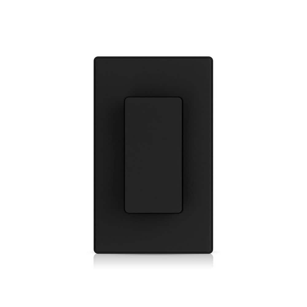 Smart Light Rocker Switch, Single Pole/3 Way, 2.4GHz Wi-Fi Light Switch Compatible w/Alexa & Google Assistant, Black 1PC price history on PriceWatchPro