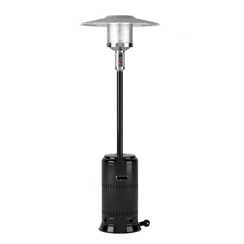 Fire Sense Performance Series 46,000 BTU Steel Gloss Black Patio Heater