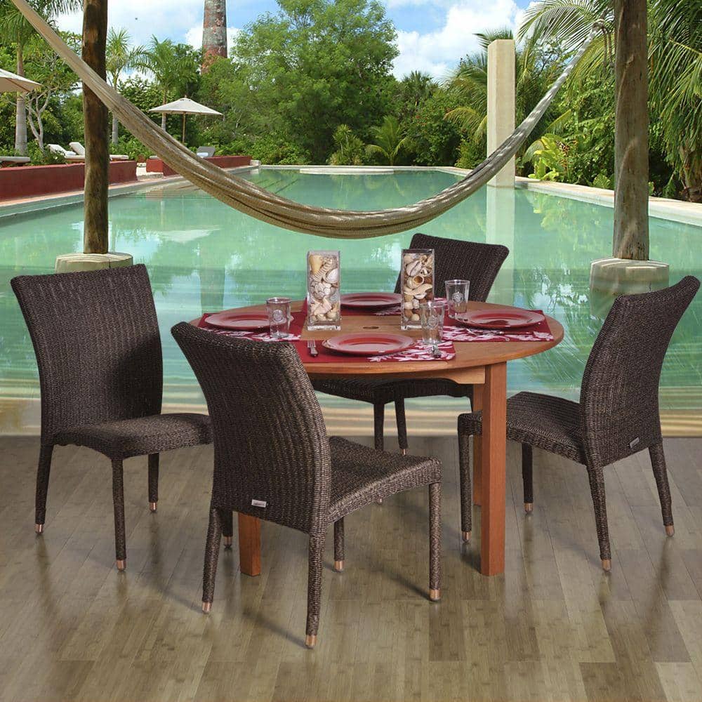Amazonia Lorraine 5Piece Patio Dining Set LORRAINE SET The Home Depot