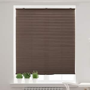 DIY Mocha Polyester 48 in.W x 64 in.L Light Filtering Cordless POP Honeycomb Cellular Shade