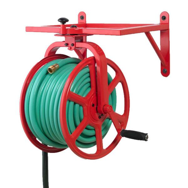 Amp up your style with the Liberty Garden Red Revolution Rotating Hose Reel!  #713 ARV $157! - Raise Your Garden