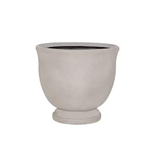 10 in. Light Cement Urn Planter (Set of 4)