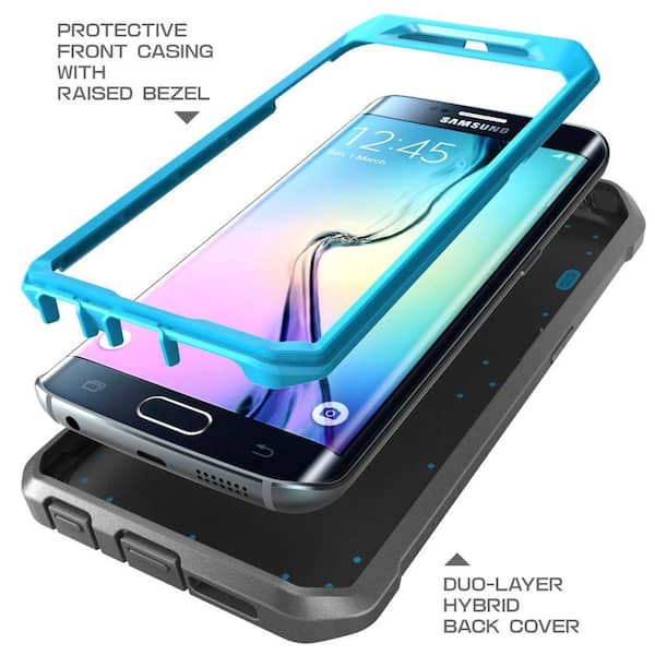 ochtendgloren totaal Pygmalion SUPCASE Unicorn Beetle Pro Full-Body Case for Samsung Galaxy S6 Edge,  Blue/Black SUP-Galaxy-S6Edge-BeetlePro-Blue/Black - The Home Depot