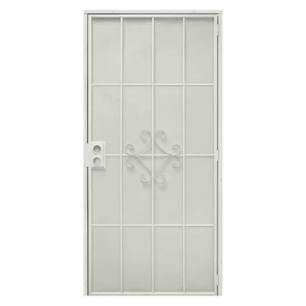Unbranded 36 in. x 80 in. Maraca Steel Navajo White Security Door