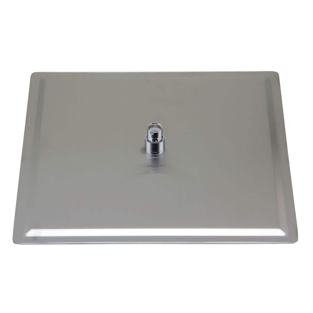 Ultra Thin Brushed Stainless Steel 16" Square Rain Shower Head