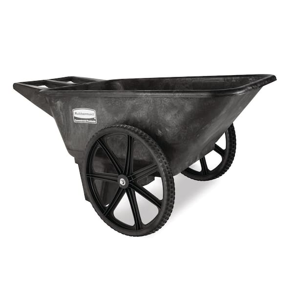 Rubbermaid Commercial Products 8.75 Cu.ft. Big Wheel Plastic Yard Cart