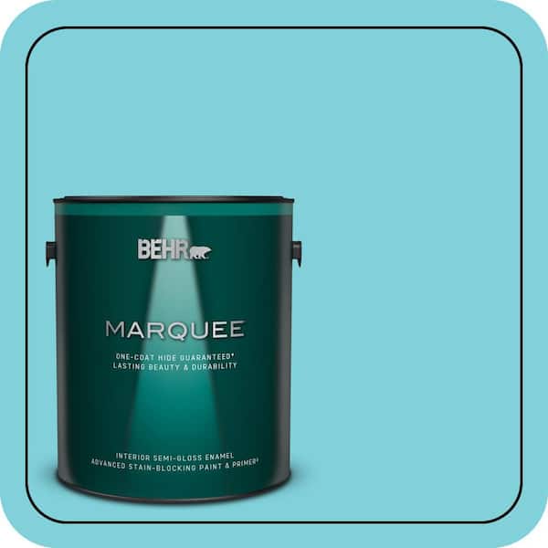 BEHR MARQUEE 1 gal. #P470-3 Sea of Tranquility Semi-Gloss Enamel Interior Paint & Primer