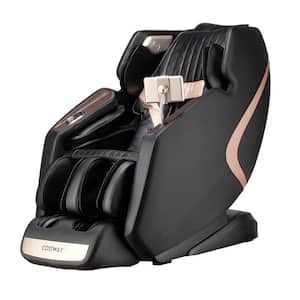 Black ABS 3D SL-Track Full Body Zero Gravity Massage Chair Recliner Thai Stretch