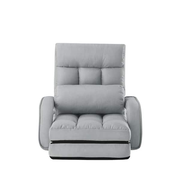 Loungie Kaidan Grey Chair 5 Adjustable Positions Linen