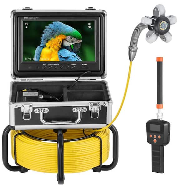 VEVOR Sewer Camera 165 ft. /50 m 1080P HD Screen with 512 Hz Locator 36X Zoom Self-Leveling Sewer Camera