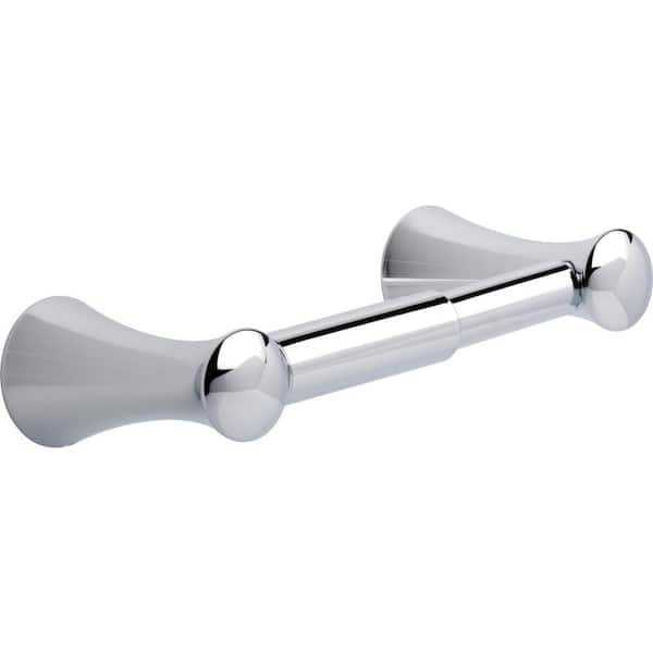 Delta Lahara Wall Mount Spring-Loaded Toilet Paper Holder Bath Hardware Accessory in Polished Chrome