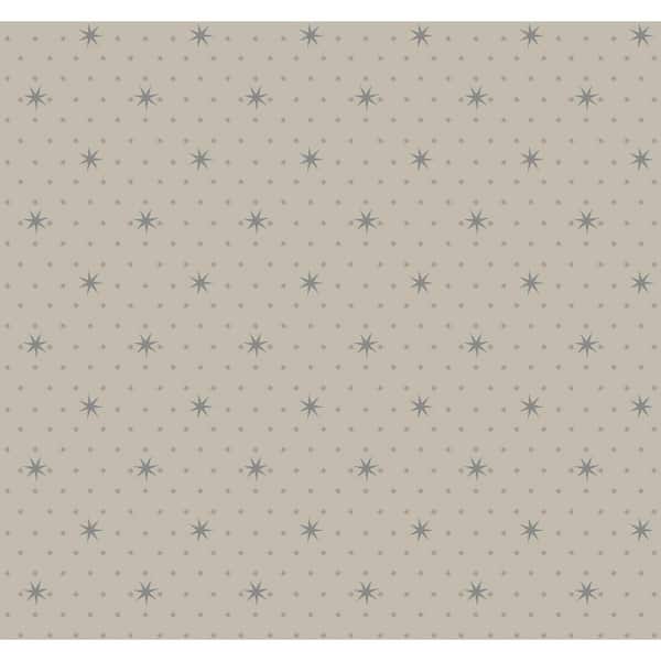 York Wallcoverings Stella Star Tan Paper Strippable Roll (Covers 60.75 sq. ft.)