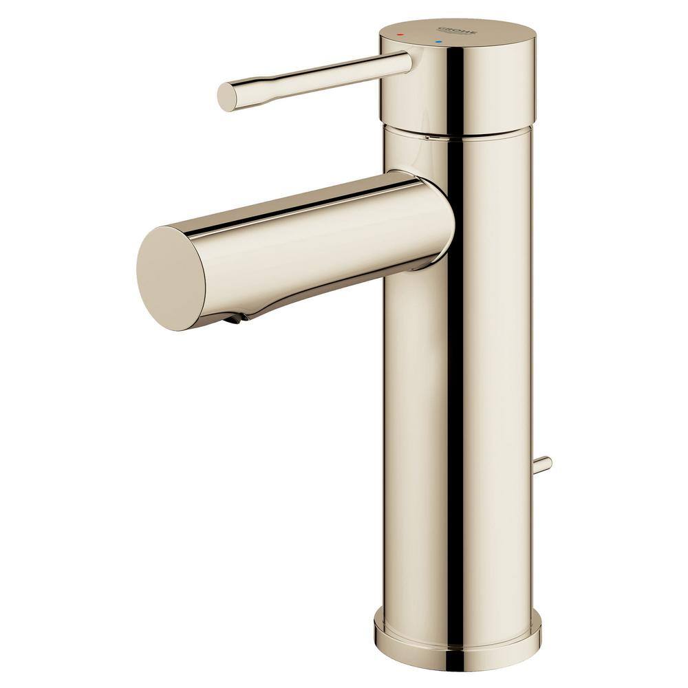 Essence Brushed Nickel Single Hole Bathroom Faucet