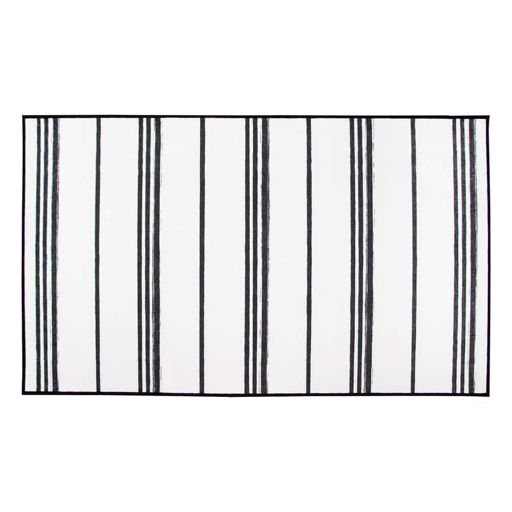 Black Striped Rug, Pvc, Art, Black White Decor, Linoleum Rug, Stripes,  Kitchen Floor Mat, Through Rug, Kitchen Rug, Deco Home, Home Decor 