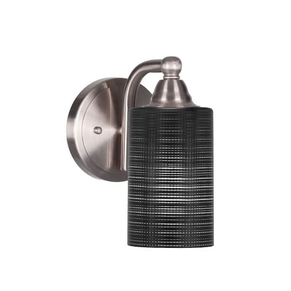 Unbranded Madison 4 in. 1-Light Brushed Nickel Wall Sconce with Standard Shade