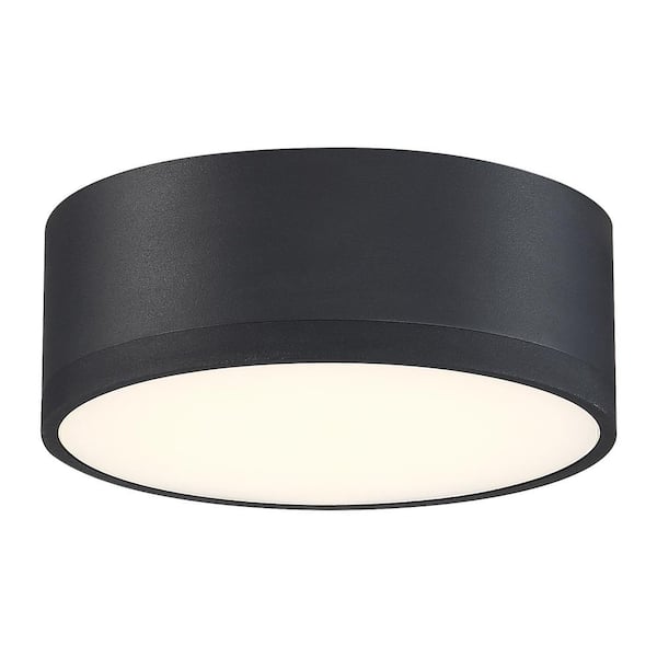 Access Lighting Beat 20-Watt 6.75 in. Black Integrated LED Flush Mount
