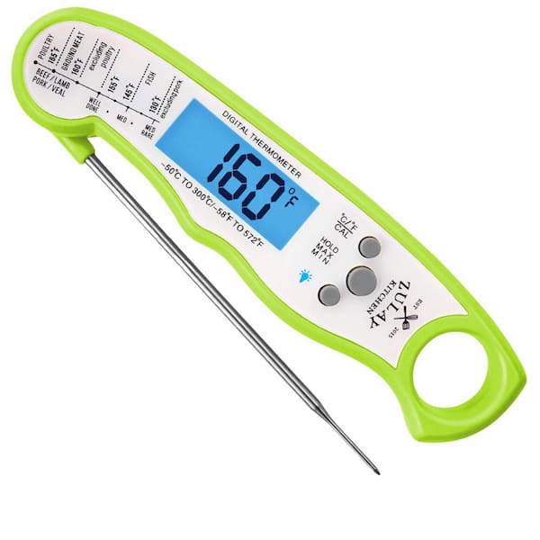 Instant Read Digital Meat Thermometer with Probe Green