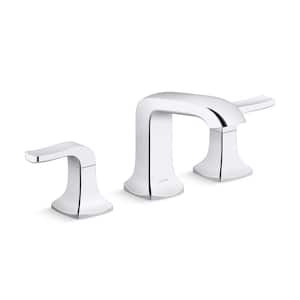 Rubicon 8 in. Widespread Double Handle Bathroom Faucet in Polished Chrome